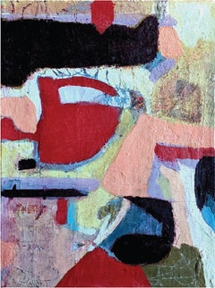 Gran Manzana - Pintura Abstracta en Técnica Mixta por Lesley - Arte Contemporáneo