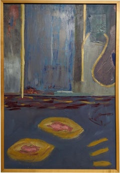The Door - Mixed Media Abstract Painting by Lesley - Contemporary