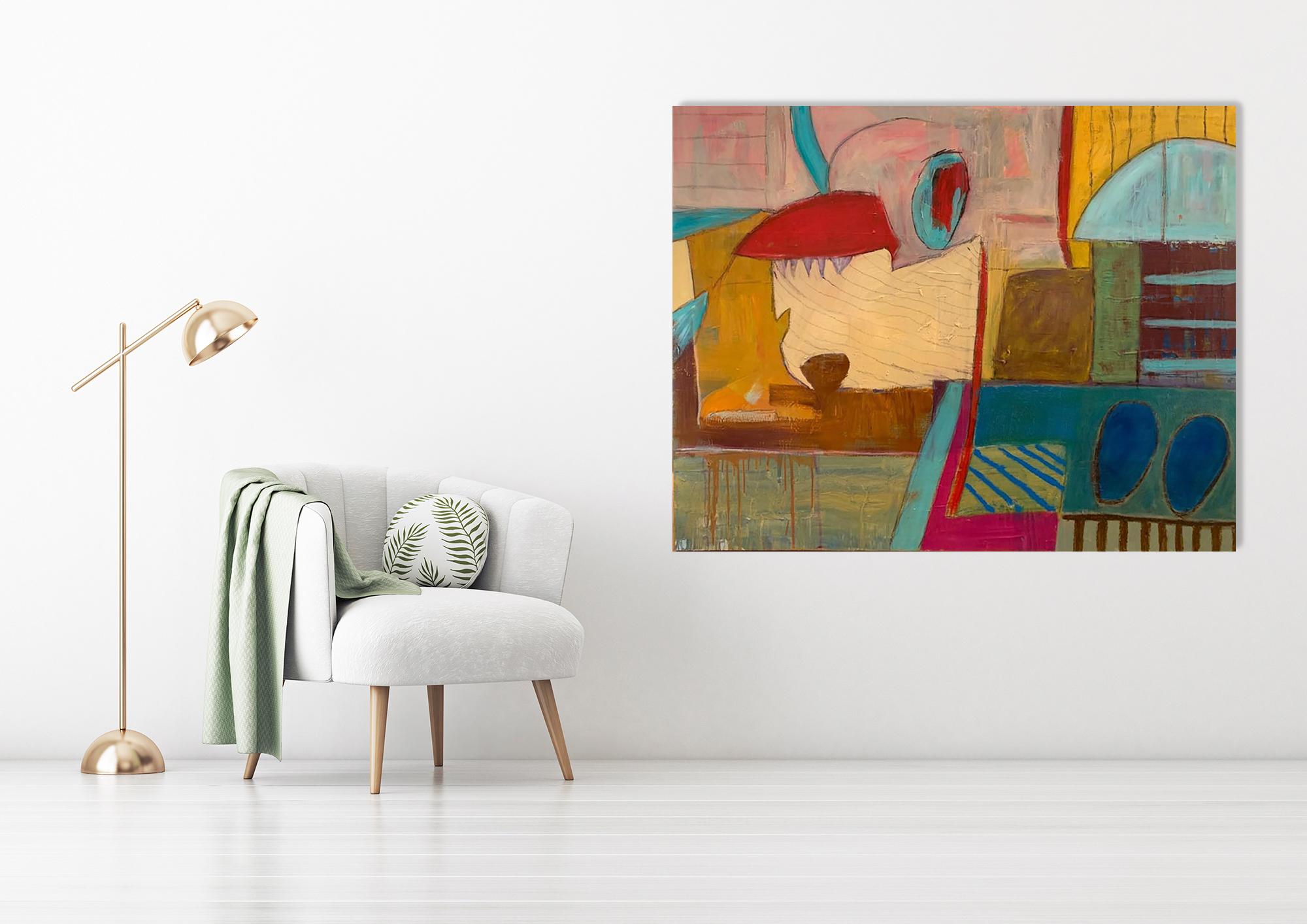 Belleza y caos - Pintura abstracta- Arte contemporáneo Por Lesley - Painting de Lesley Anne Spowart