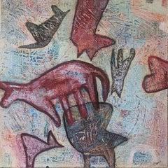 Dog Show - Mixed Media Animal Painting by Lesley - Contemporary Art
