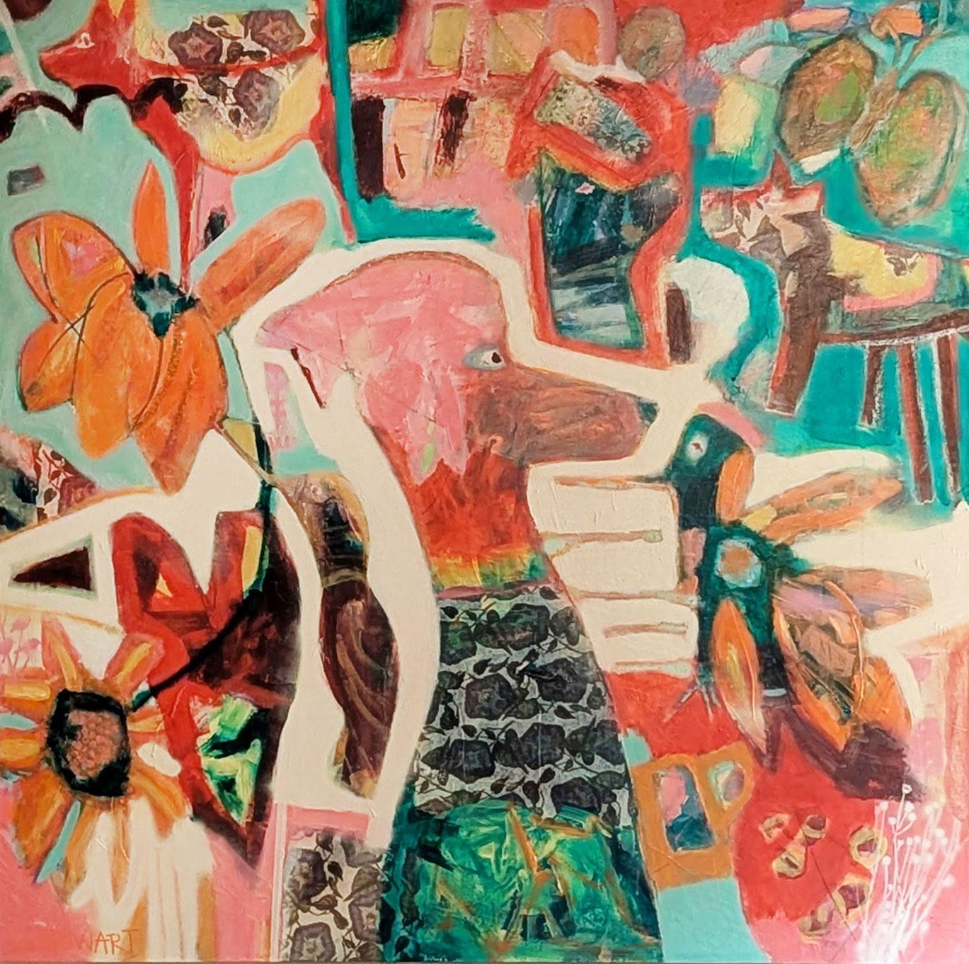 Lesley Anne Spowart, artiste abstraite originaire de Cape Cod, Massachusetts, est réputée pour ses créations transformatrices qui brouillent les frontières entre les supports et les styles. 

Avec une formation universitaire diversifiée en histoire