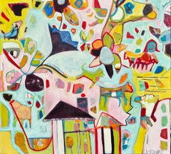 "Moglie felice, vita felice" di I.L.A. Spowart - Arte contemporanea dai toni vibranti e pastello