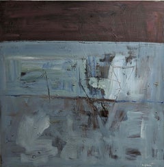 Kados - Pintura abstracta azul de Lesley Anne Spowart
