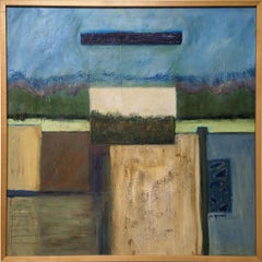 Landscape - Abstract painting by Lesley Anne Spowart