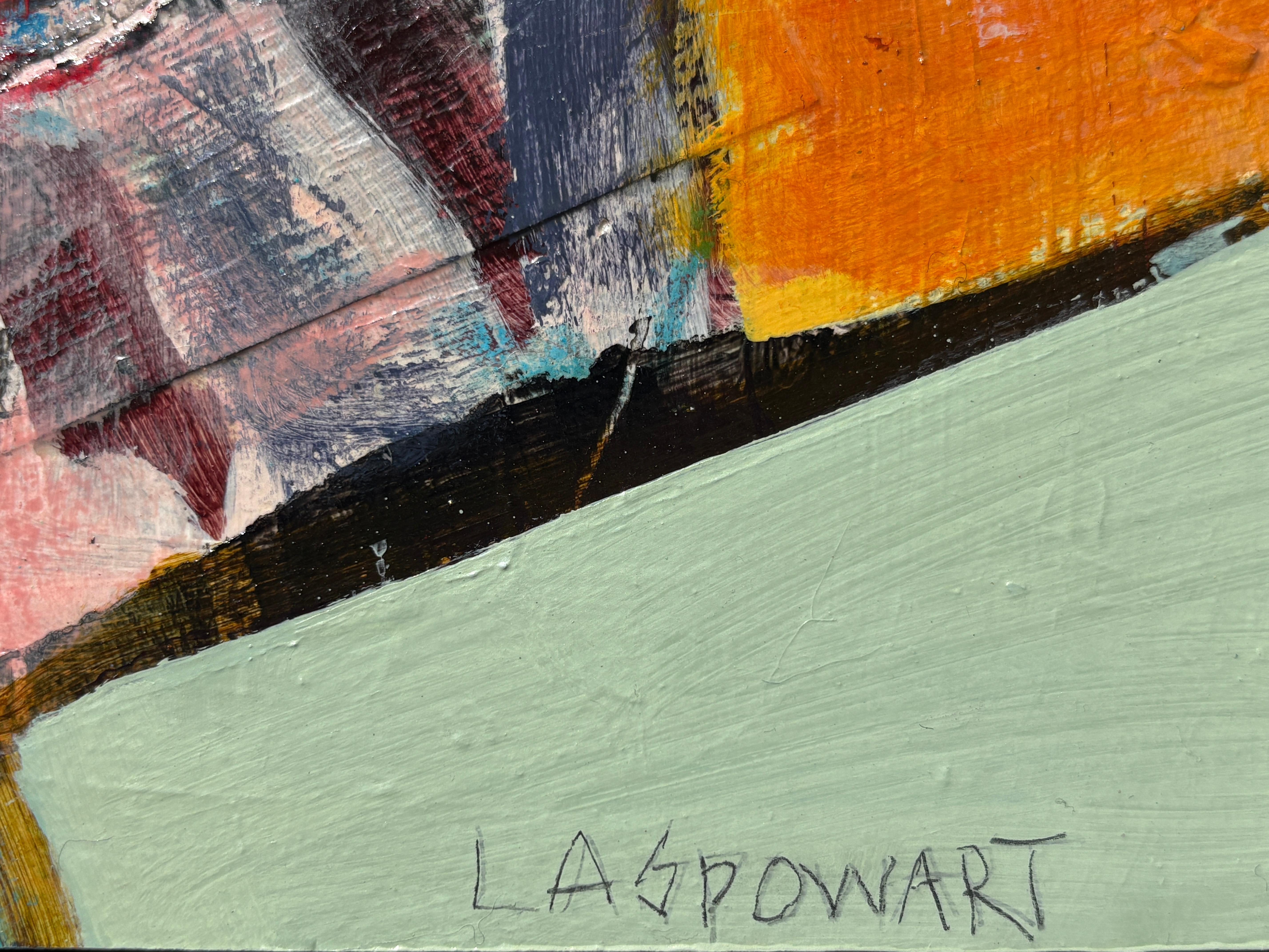 Petite Miss de L. A. Spowart - Petite peinture abstraite néo-figurative brillante en vente 3