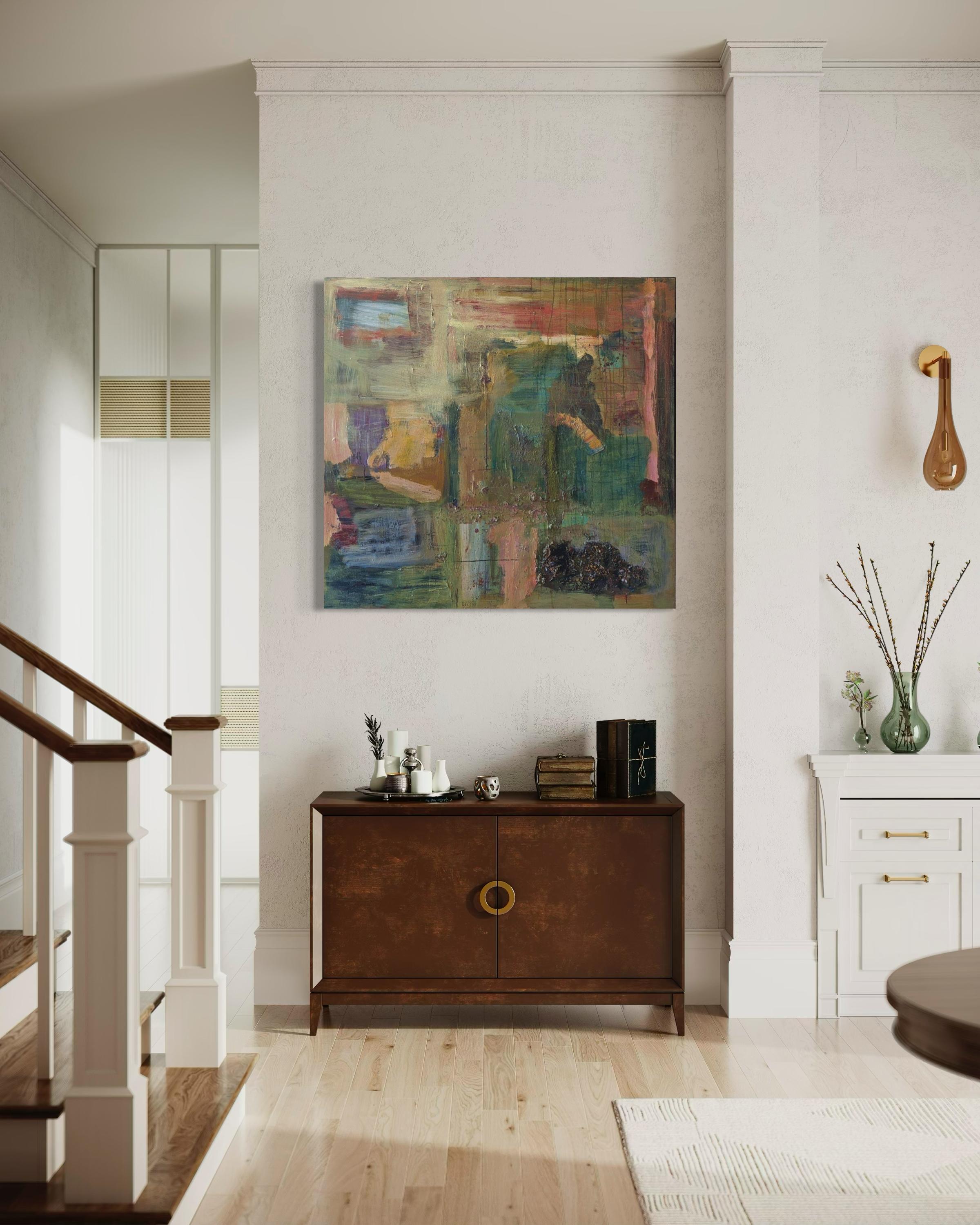 Colcha - Arte abstracto de Lesley Anne Spowart en venta 2