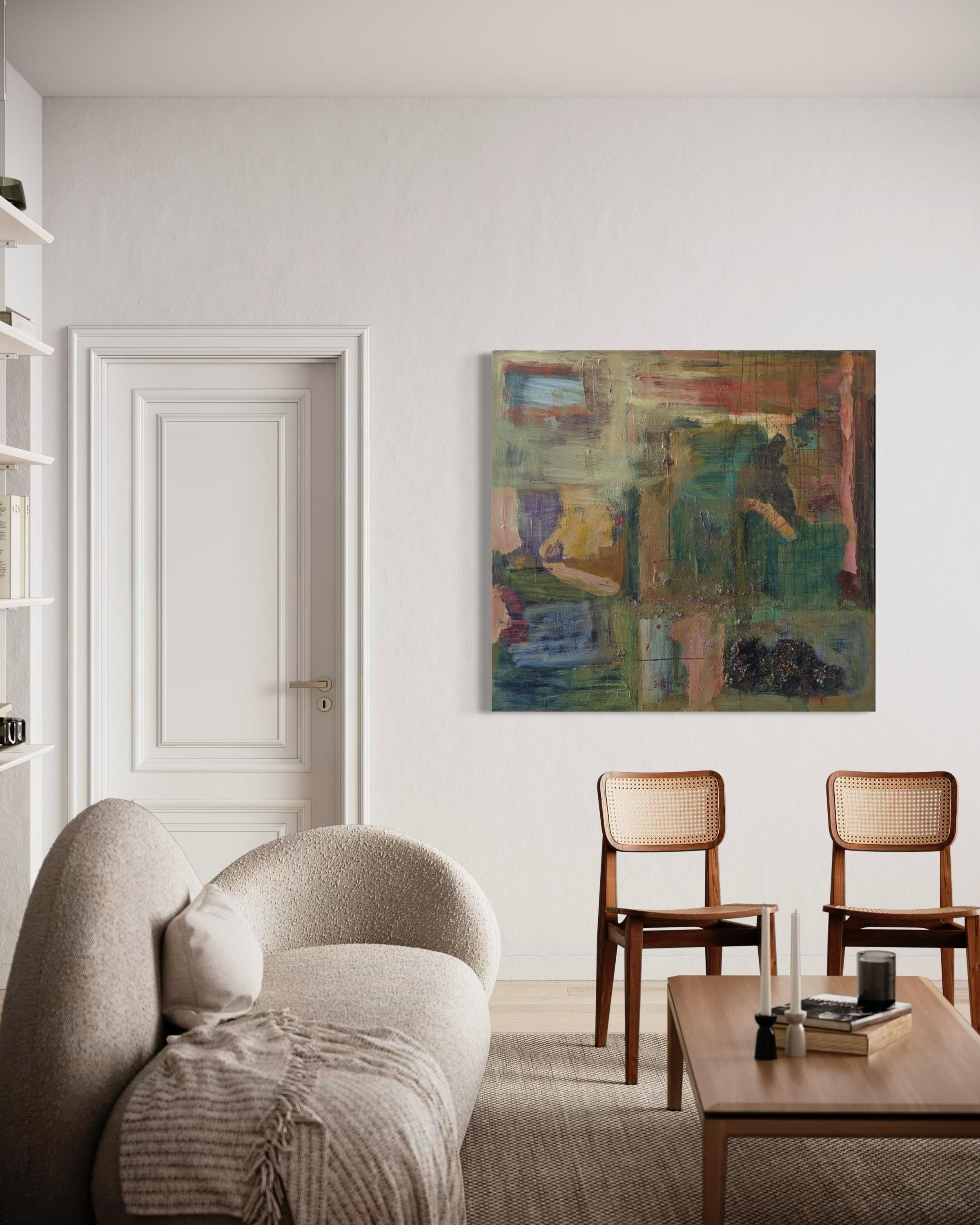Colcha - Arte abstracto de Lesley Anne Spowart en venta 3