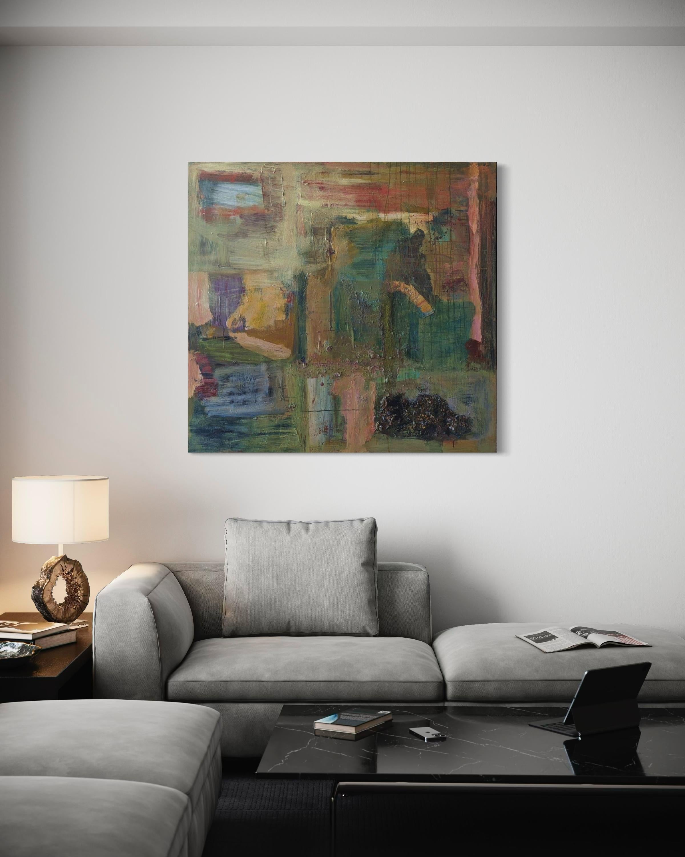 Colcha - Arte abstracto de Lesley Anne Spowart en venta 4