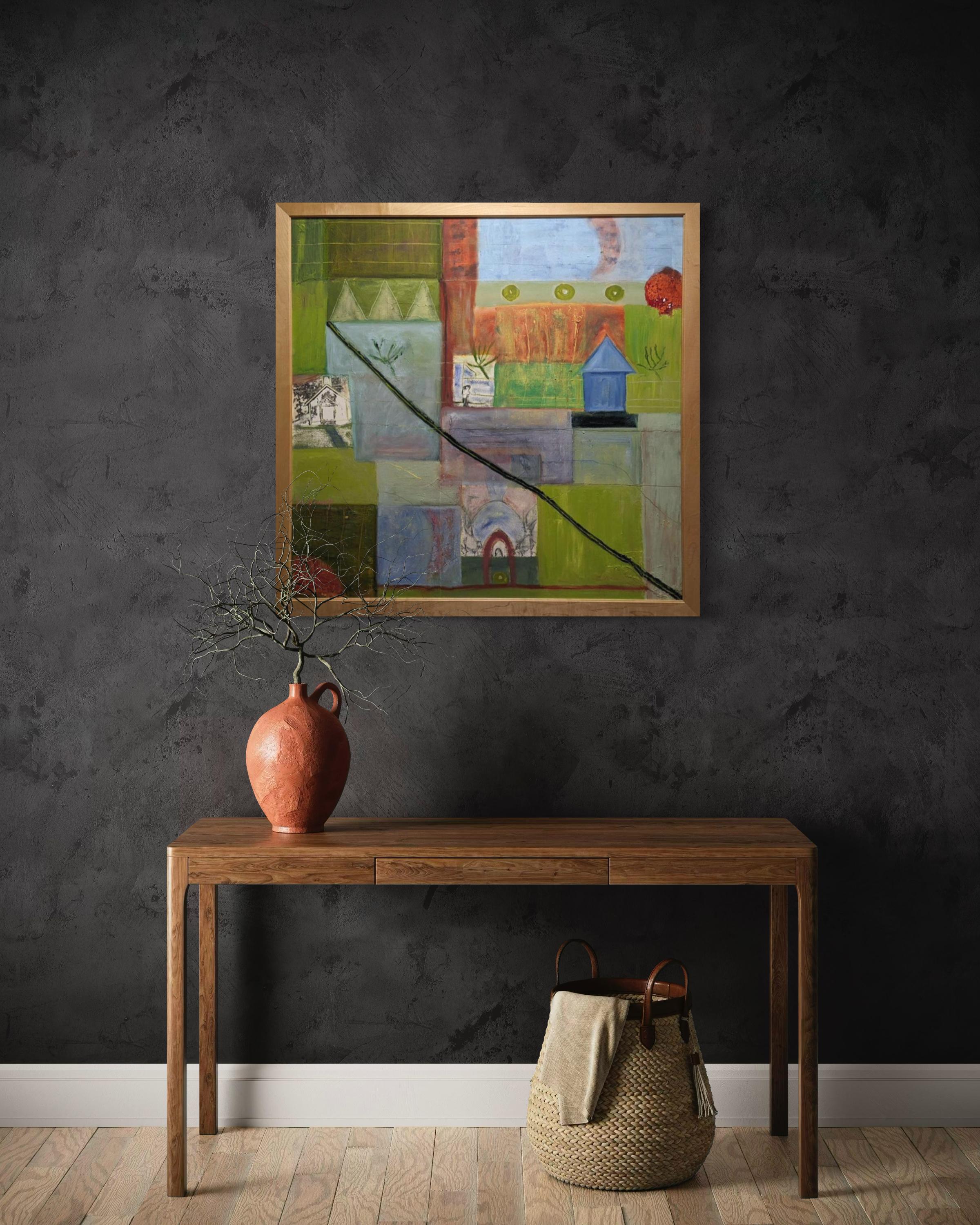 Sacred - Abstract Landscape by Lesley Anne Spowart For Sale 2