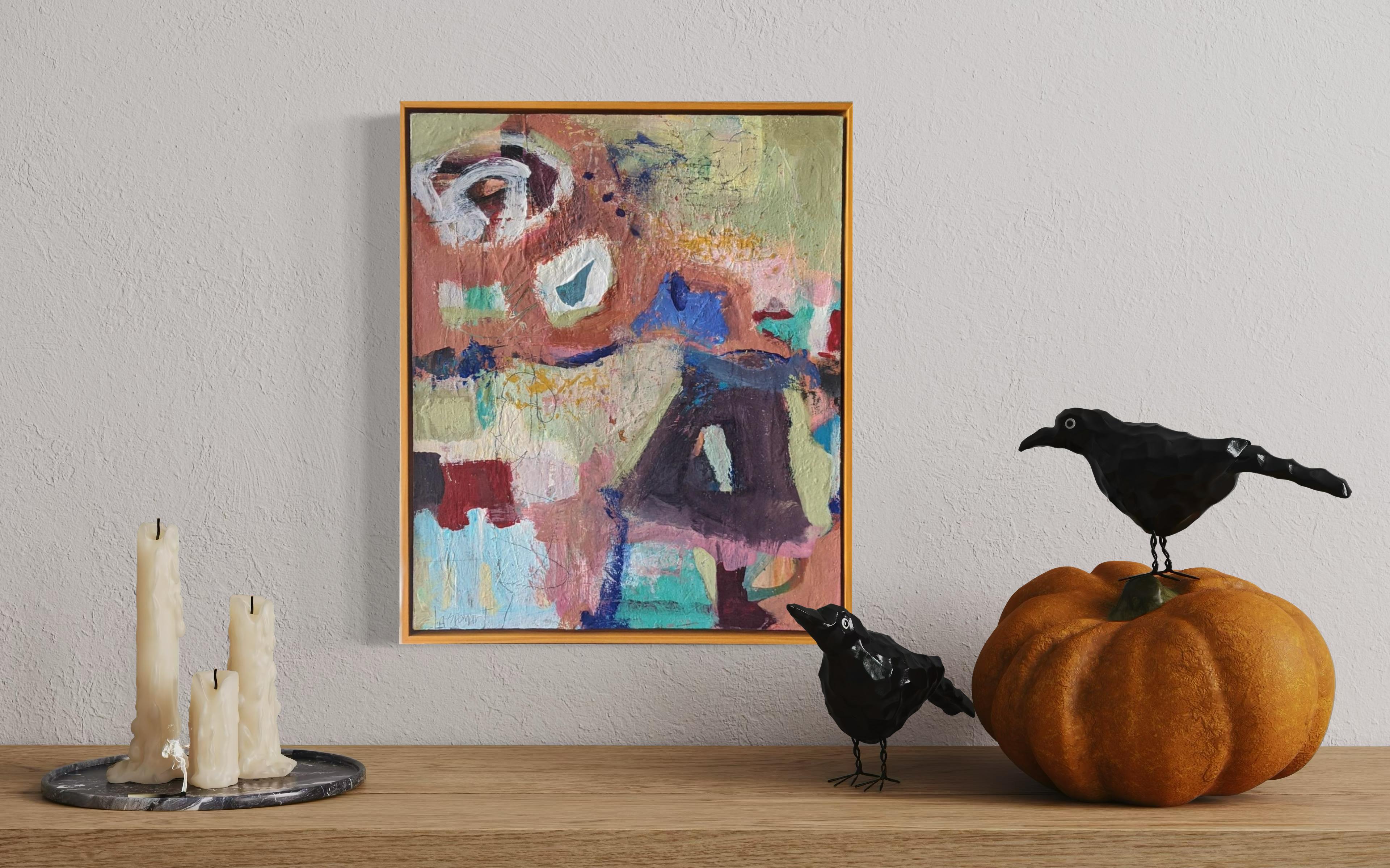 The House That Jack Built - Peinture abstraite de Lesley - Contemporary en vente 1