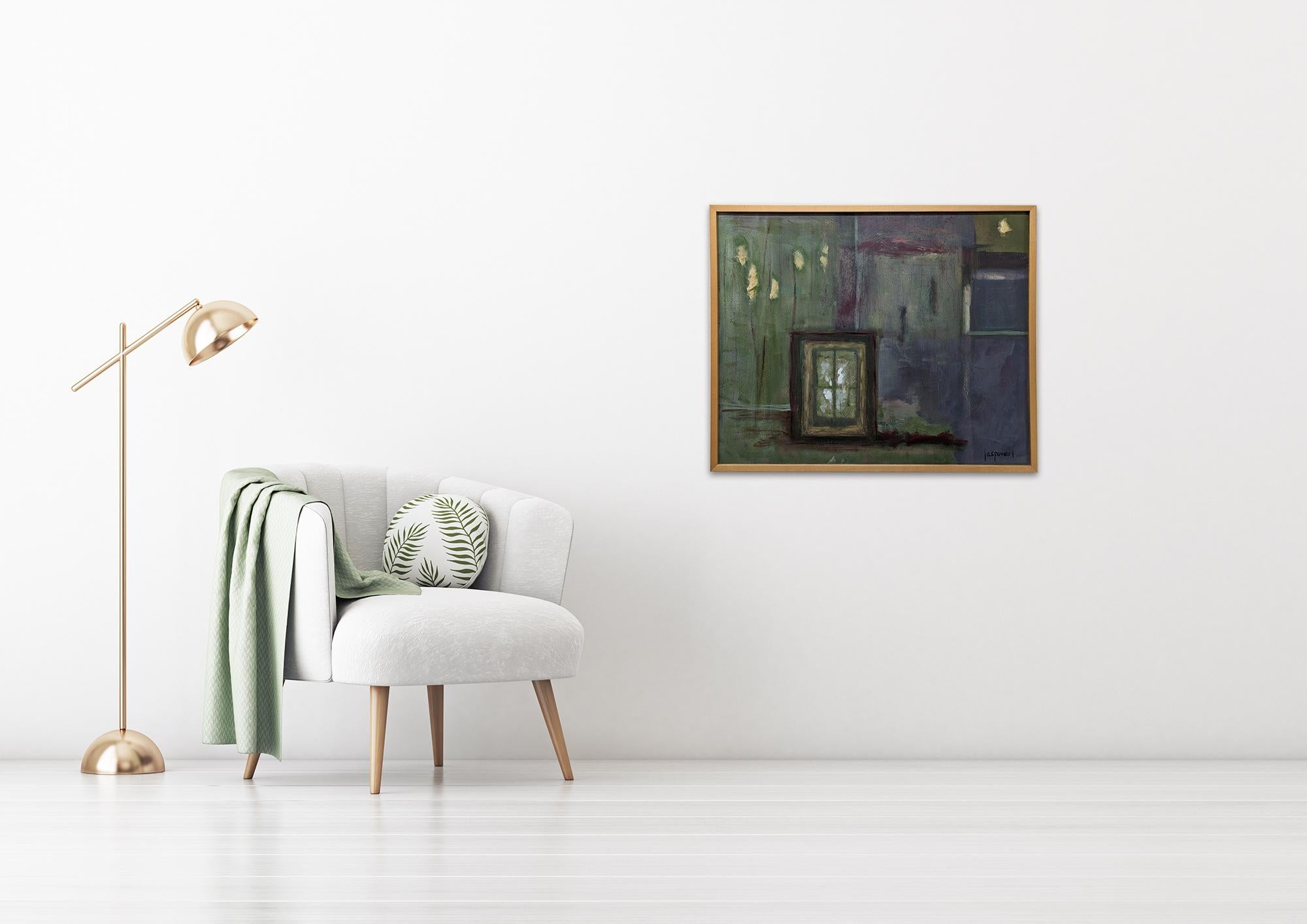 The Window - Abstract Contemporary Art by Lesley Anne Spowart For Sale 1