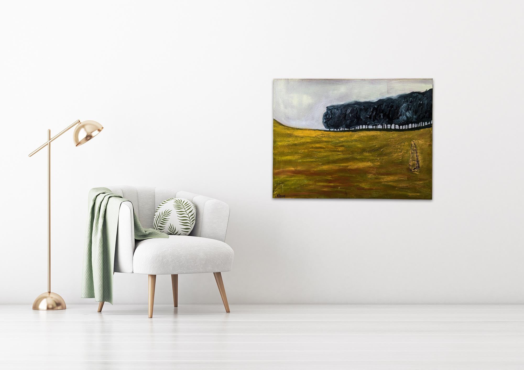 Untitled  - Landscape Nature Painting by Lesley Anne Spowart For Sale 1