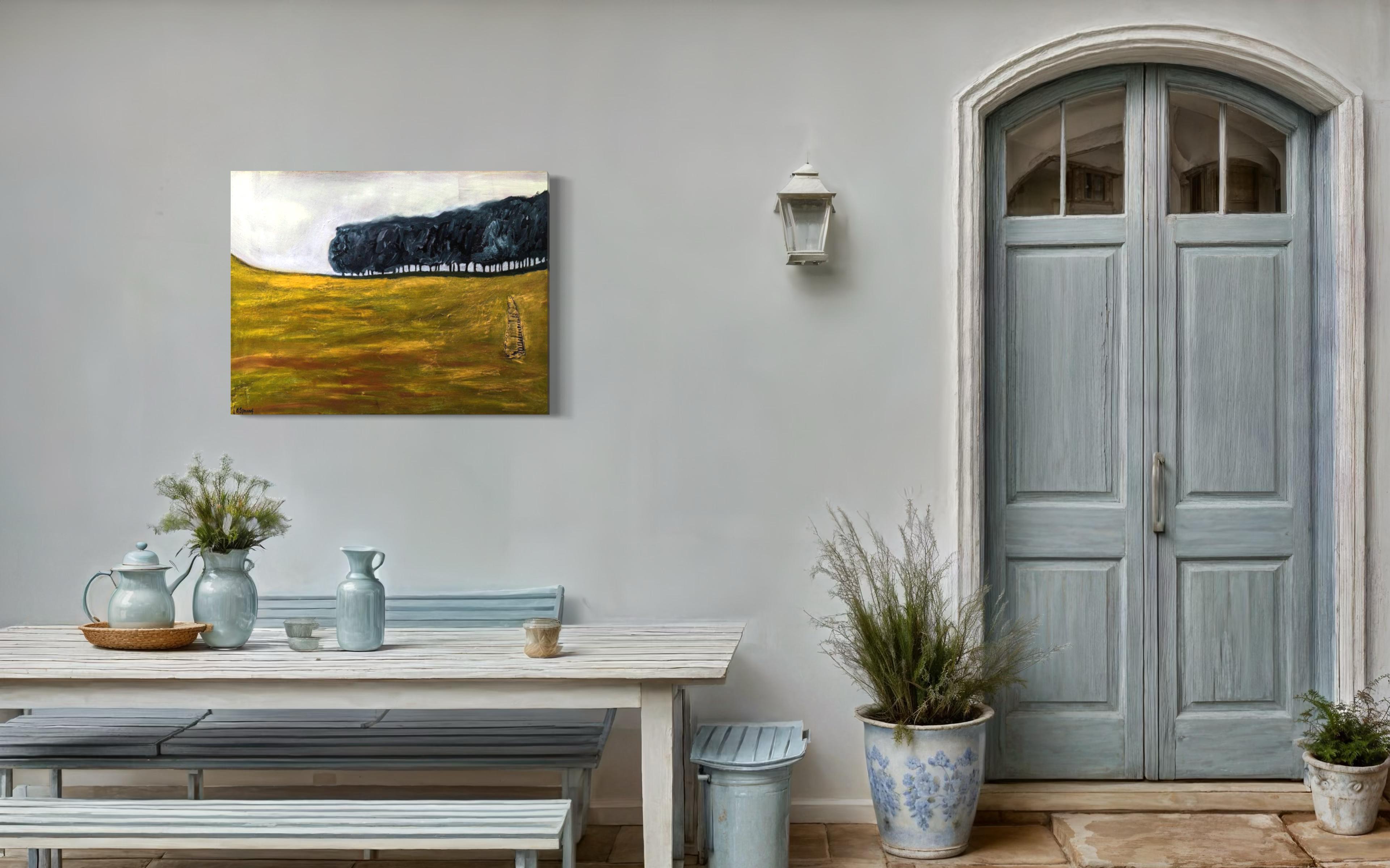 Untitled  - Landscape Nature Painting by Lesley Anne Spowart For Sale 4