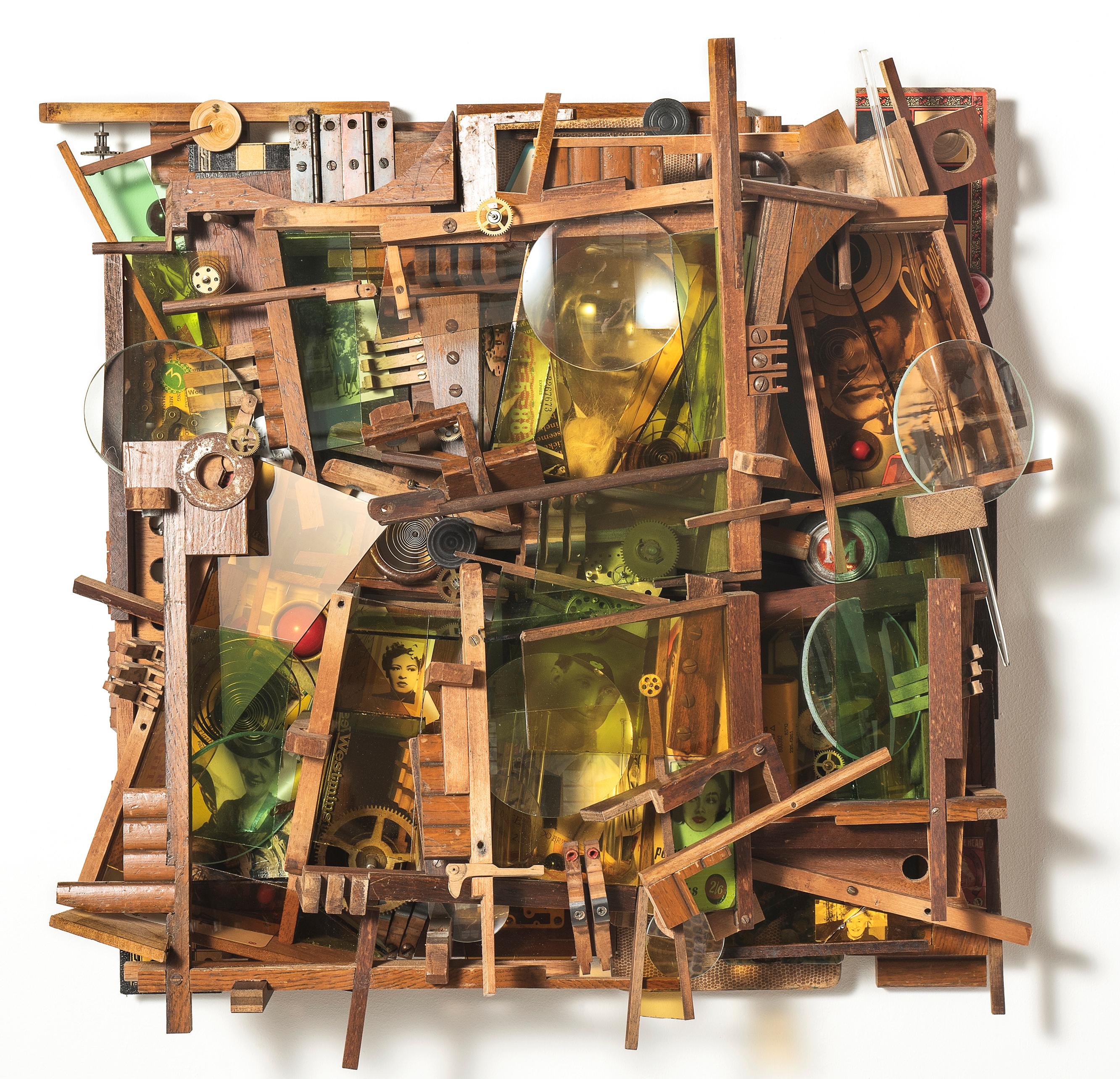 Juego para los vivos - Escultura contemporánea de madera recuperada