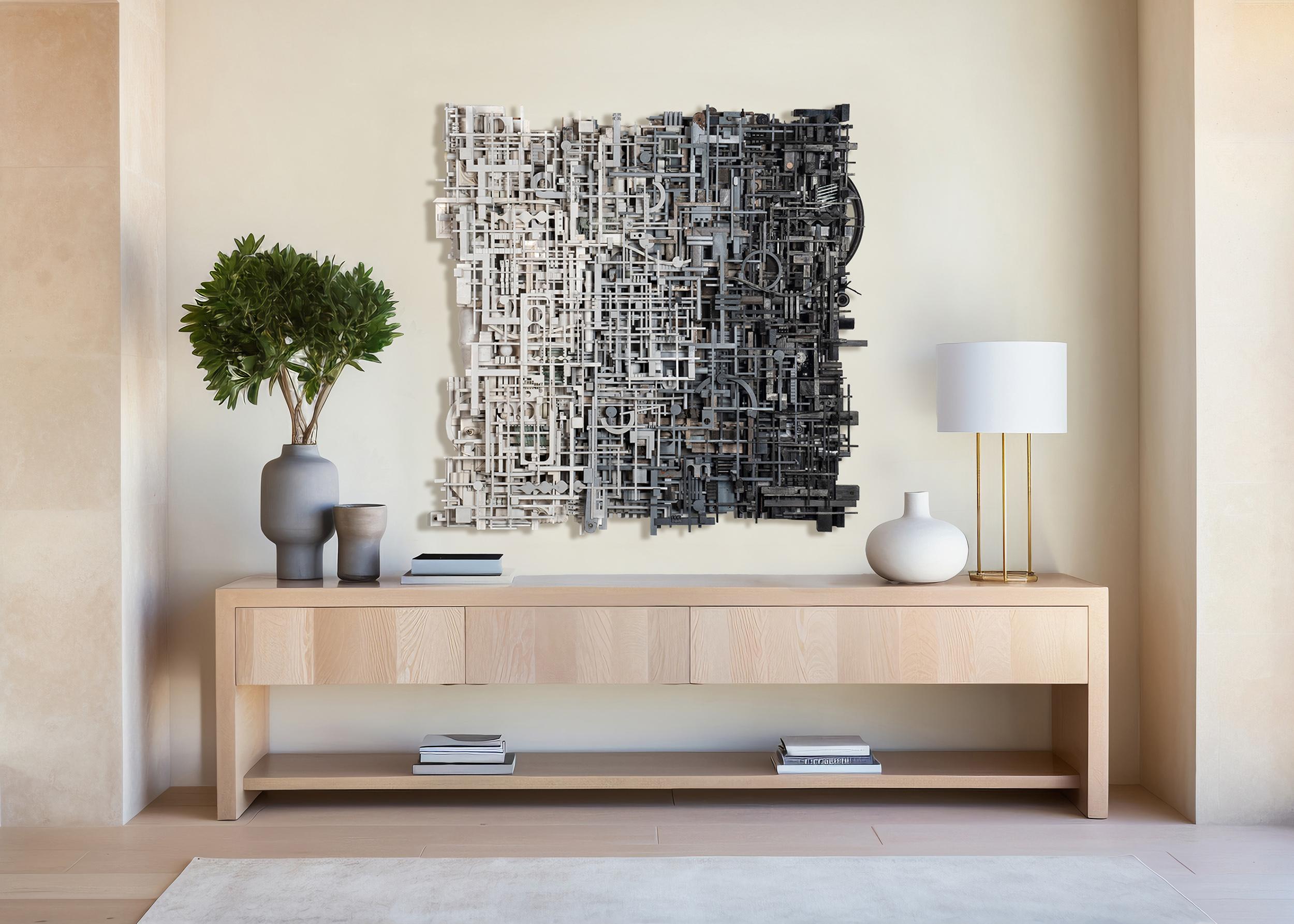 High Density par Lesley Hille - Sculpture contemporaine en bois de récupération en vente 6