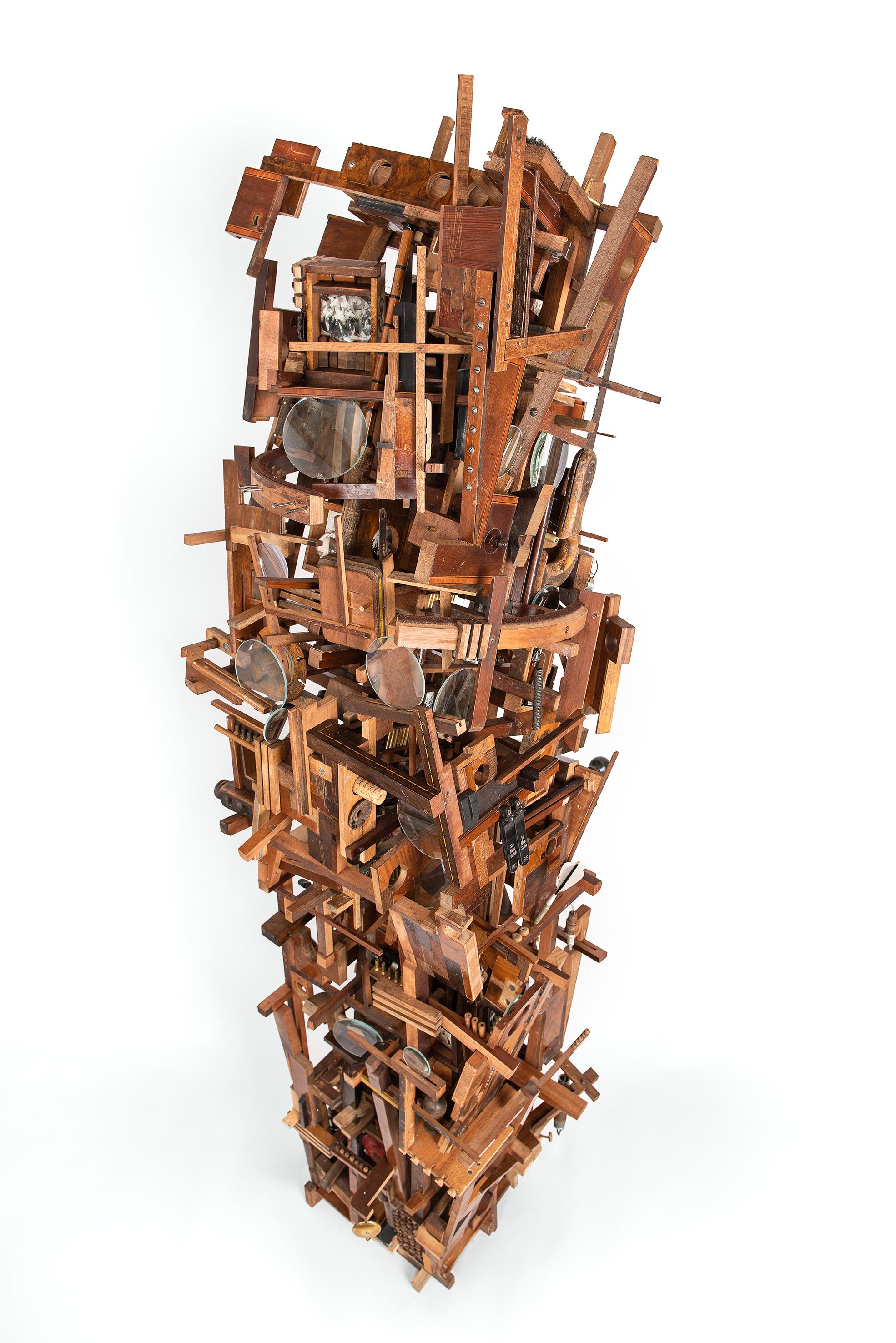 Song from my Father by Lesley Hilling - Contemporary salvaged wood Sculpture For Sale 5
