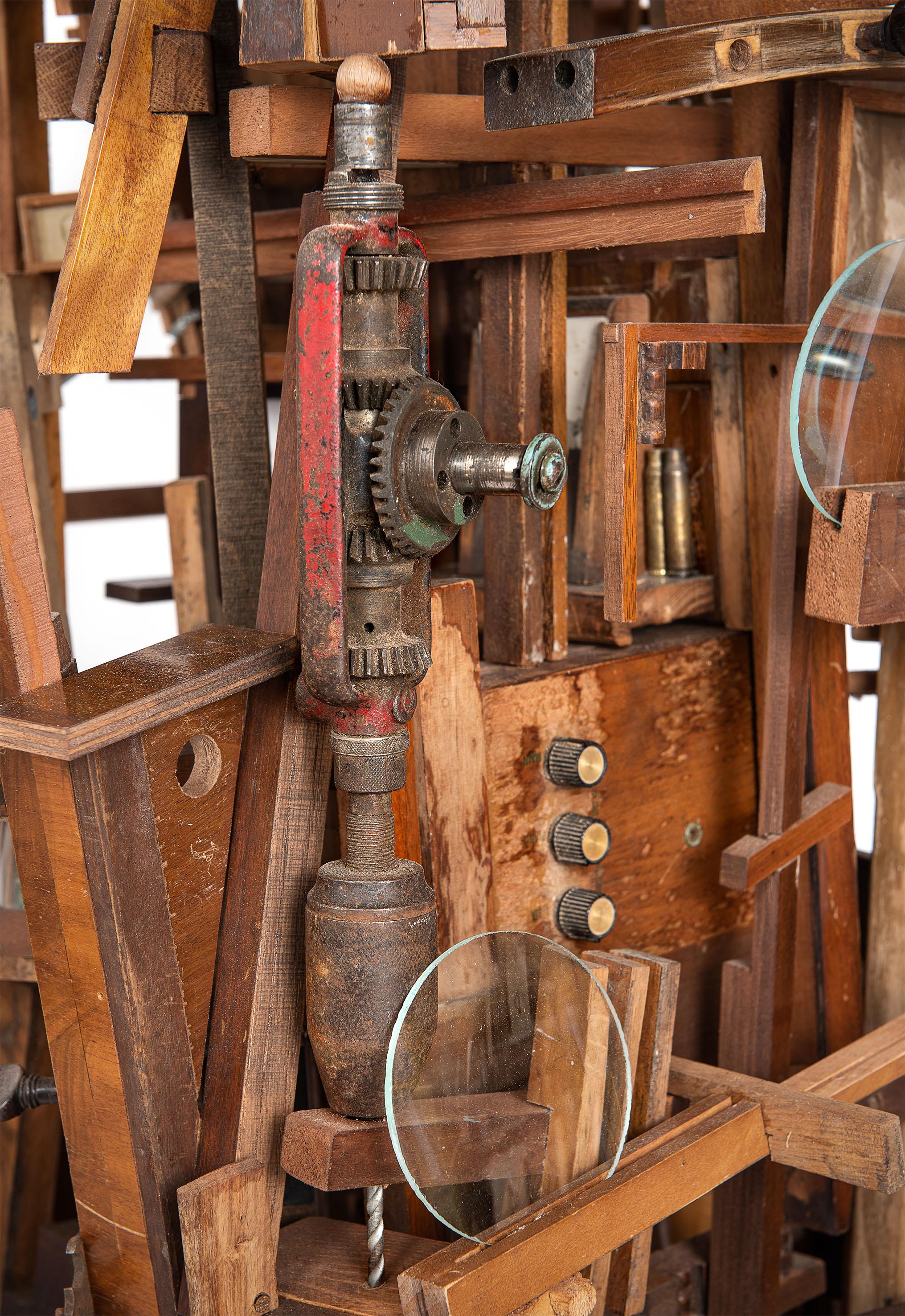 Song from my Father by Lesley Hilling - Contemporary salvaged wood Sculpture For Sale 7