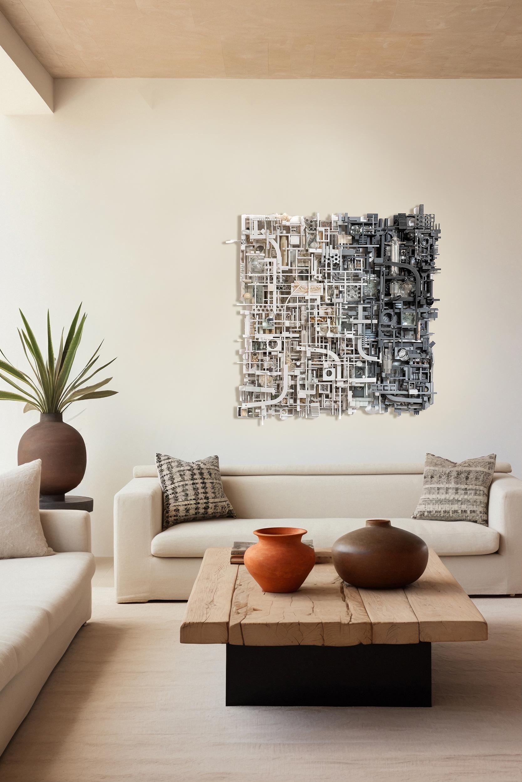 Ubik de Lesley Hilling - Escultura contemporánea de madera recuperada en venta 7