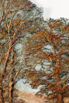 „Sentinellen“:: Zeitgenössisch:: Mischtechnik:: Textil:: Skulptur:: Baumwolle:: Seide:: Farbe