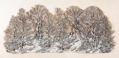 "Winter Light Dawn", Contemporary, Mixed Media, Textile, Wall Sculpture