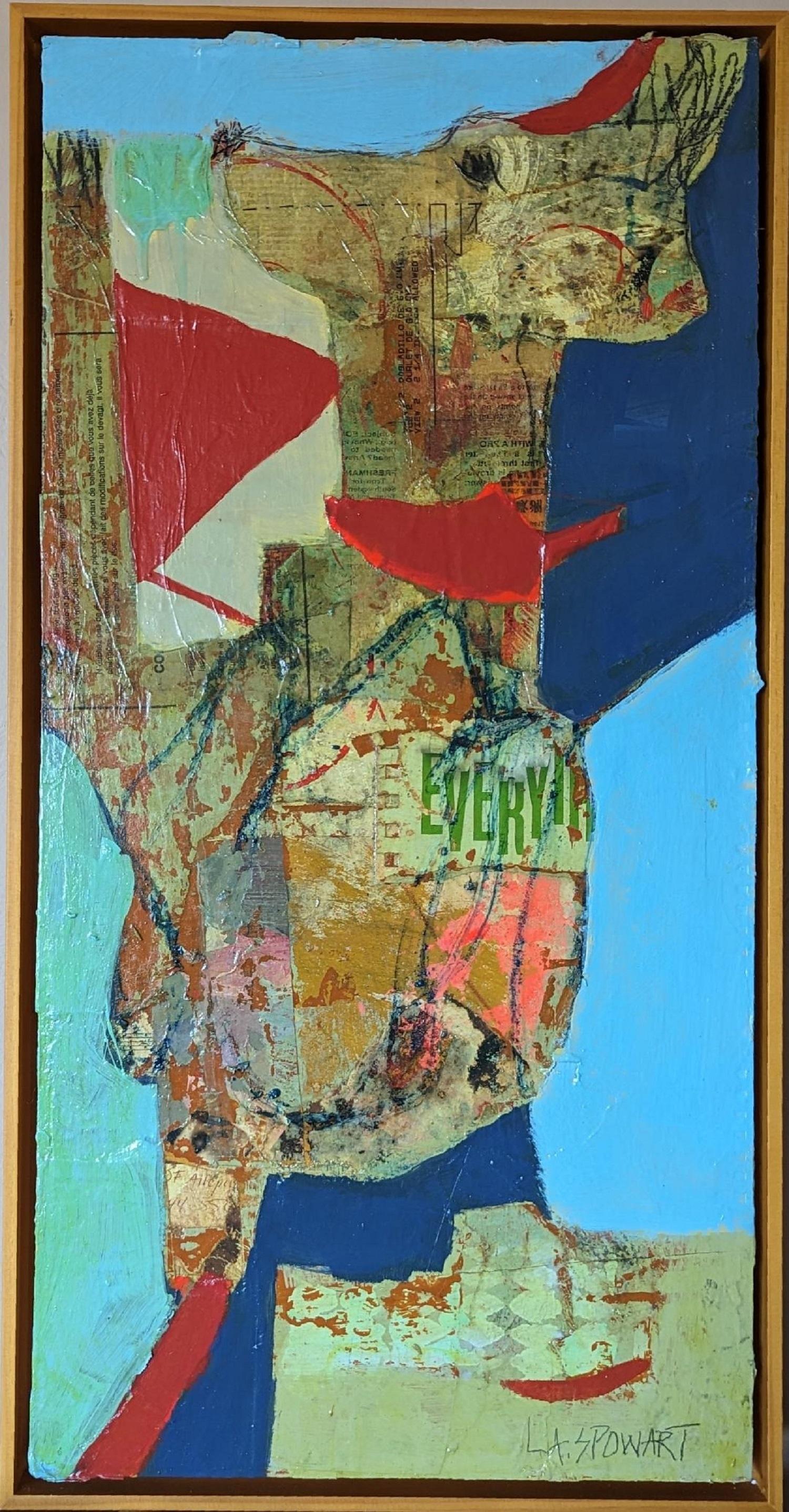 My Funny Valentine - Peinture abstraite animalière de Lesley Spowart - Contemporaine