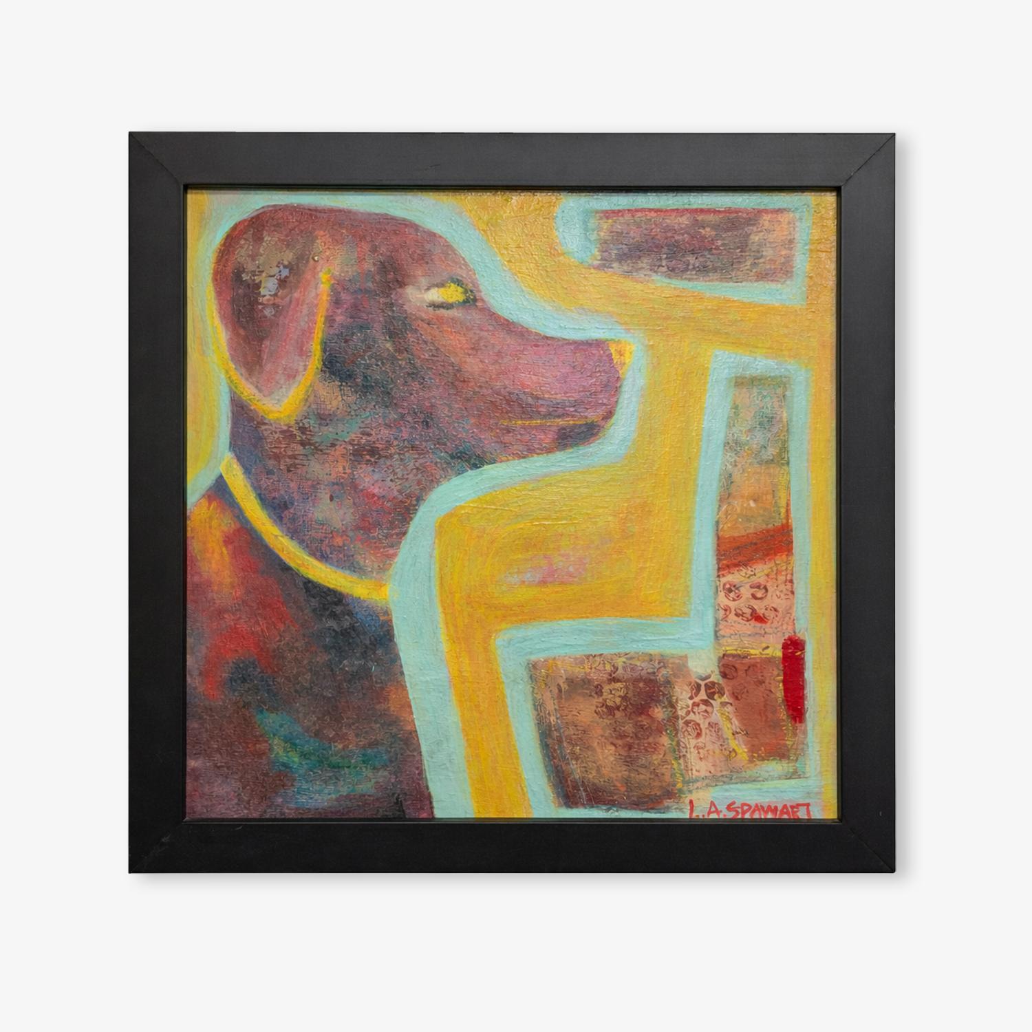 Abstract Painting Lesley Spowart - Parkour Dreams by Lesley Anne Spowart