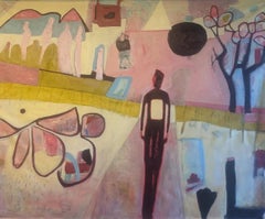 The Path - Abstract  Figurative Art by Lesley Spowart - Contemporary Painting