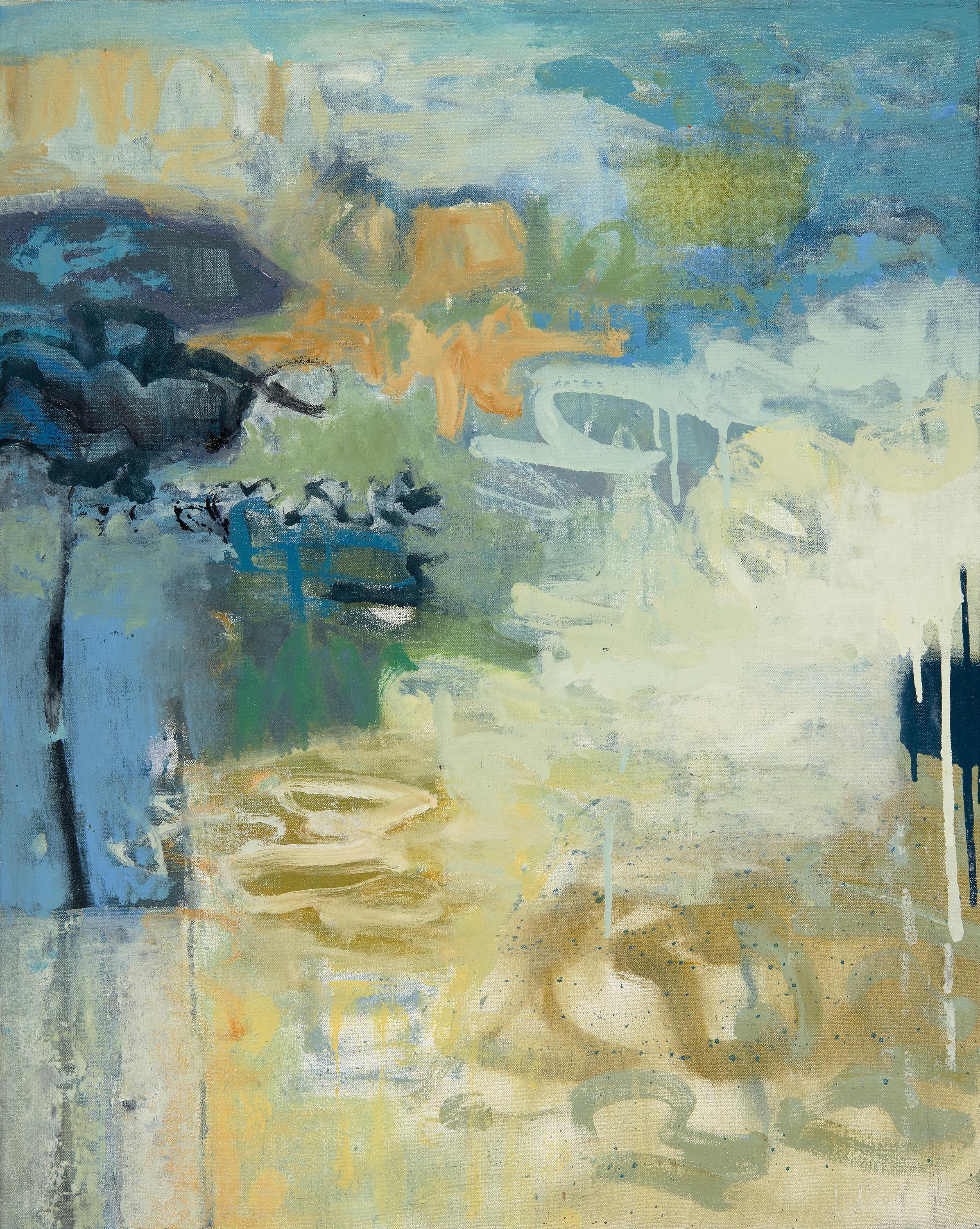 Leslie Allen Abstract Painting - Dream Farm I