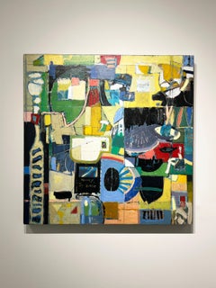 Honey, I'm Home - Oil on Panel Abstract Expressionist Painting, 2022