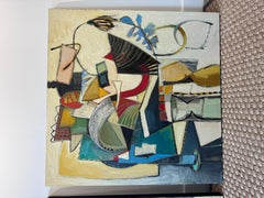 Toys and Talismans, Oil on Canvas Abstract Painting