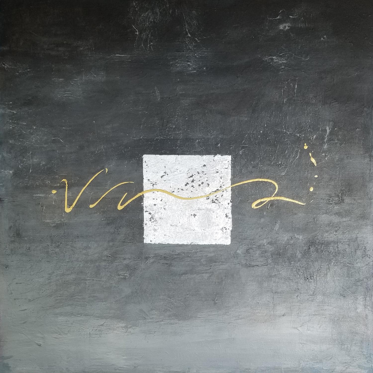 Ingresso all'inverno, Pittura astratta - Mixed Media Art di Leslie Ann Butler