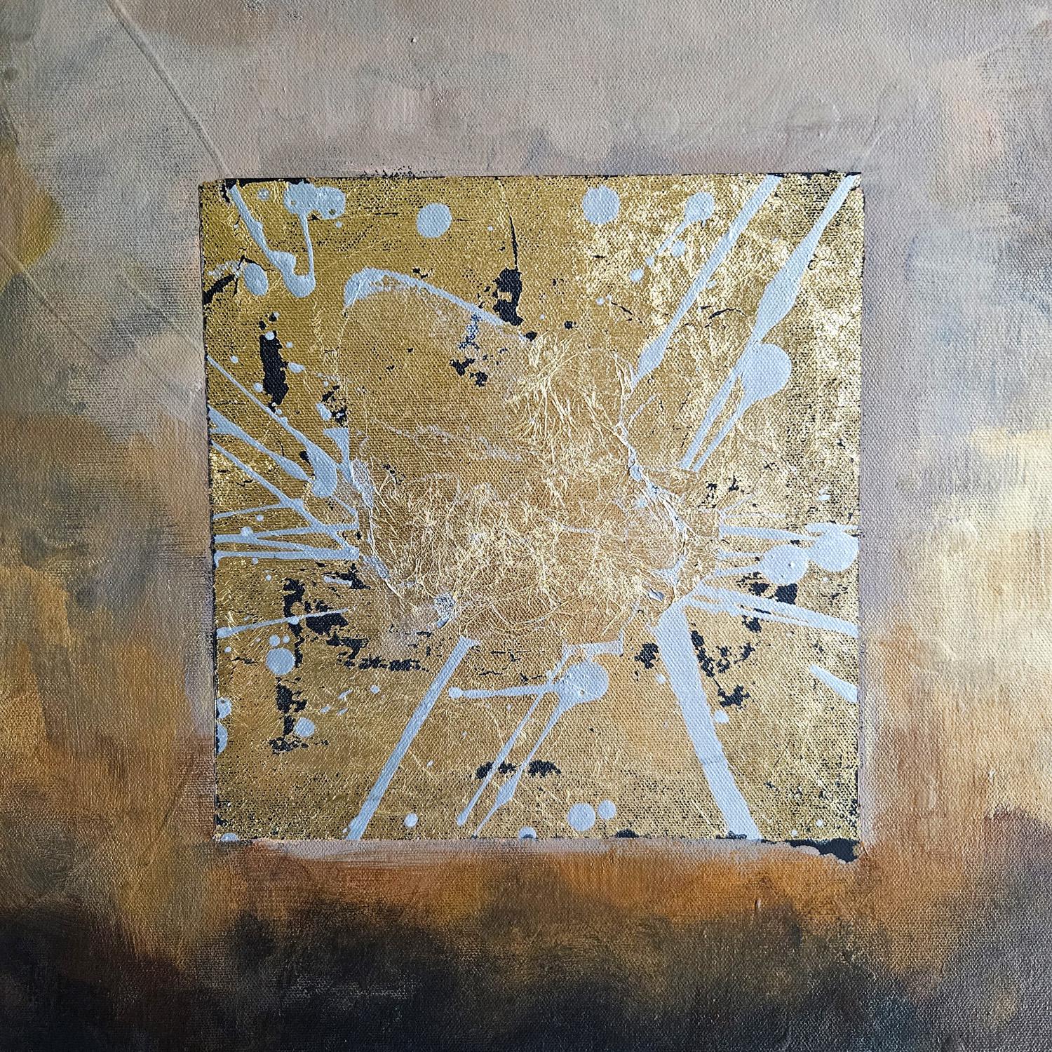 Fuego y sombras, pintura abstracta en venta 1