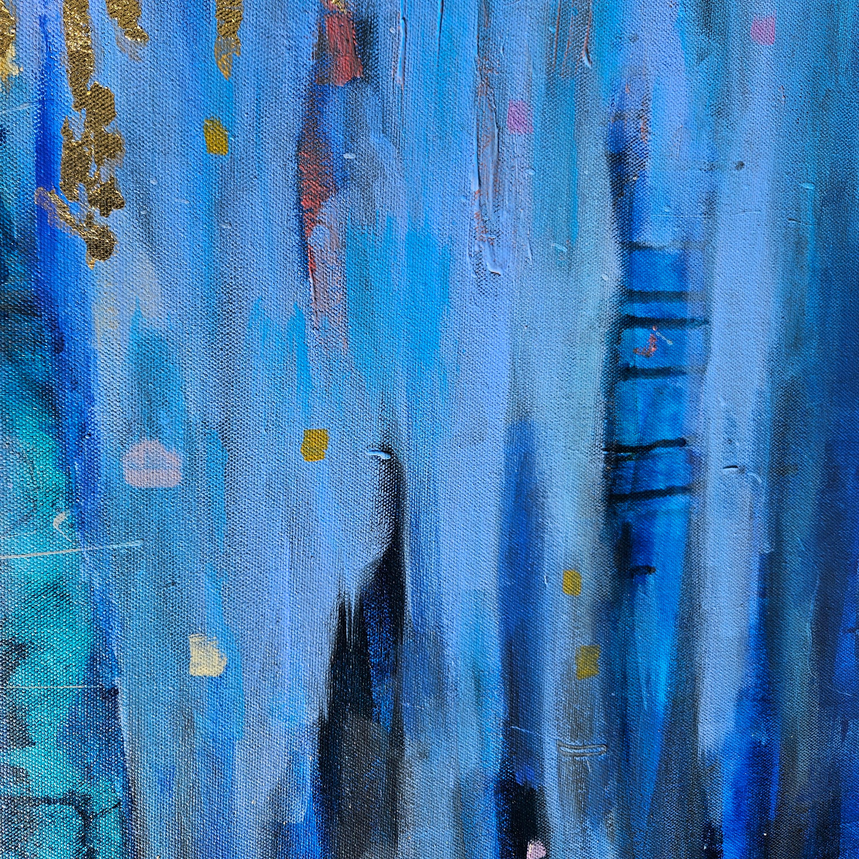 Danza dell'acqua, pittura astratta 1