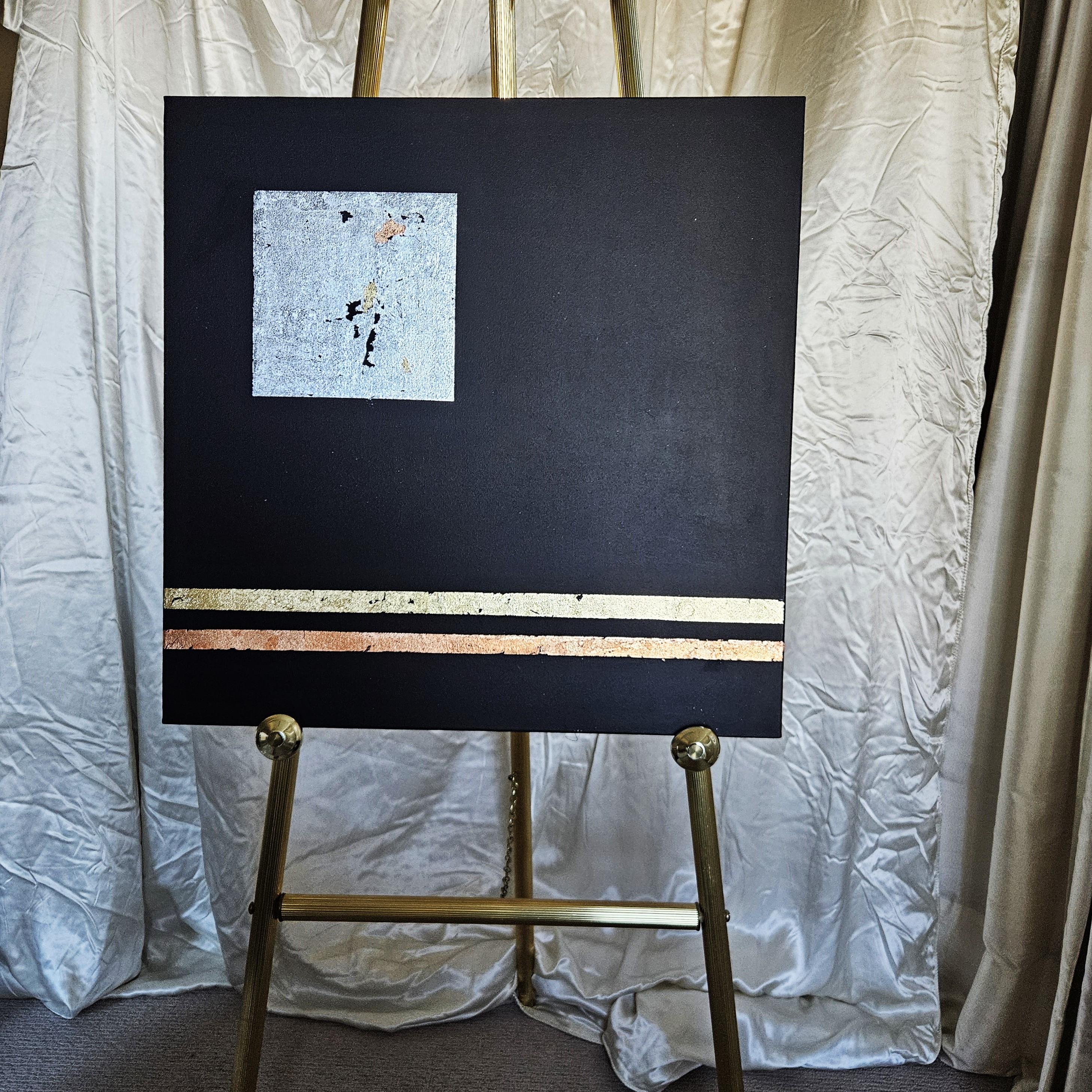Peinture abstraite, Départure - Abstrait Painting par Leslie Ann Butler