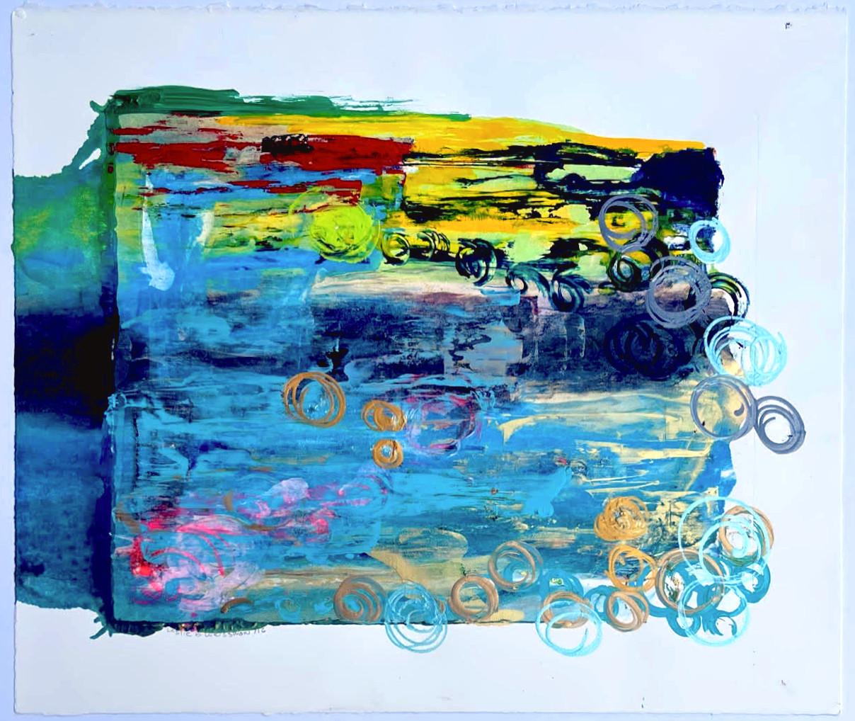 Untitled Abstraction - Mixed Media Art by Leslie B. Weissman