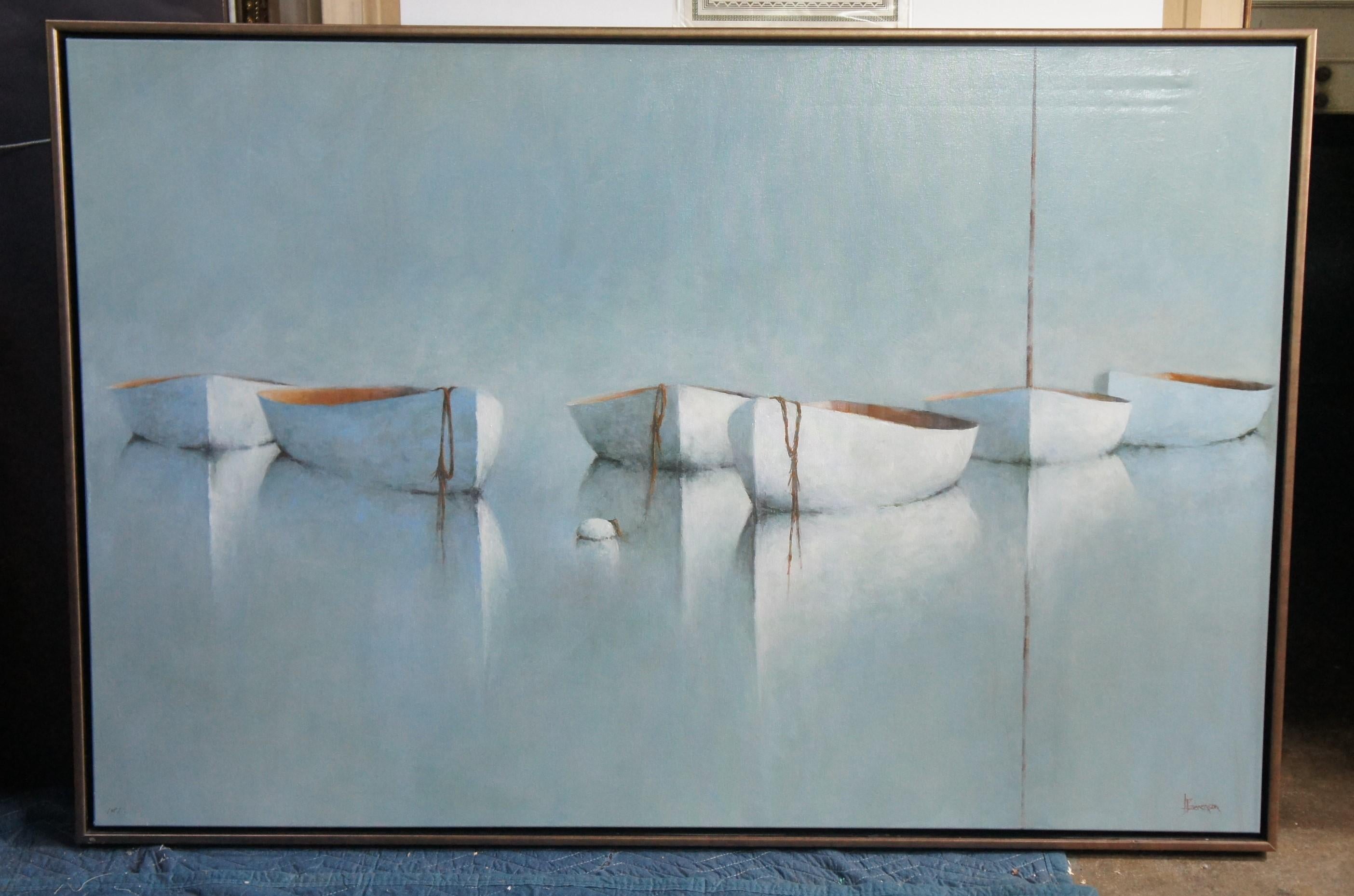 Expressionist Leslie Berenson Nautical Maritime Impressionist Seascape Boat Sailboat Giclee