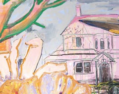 Leslie Bostrom, Parpadeo, acrílico y óleo sobre lienzo, 2018