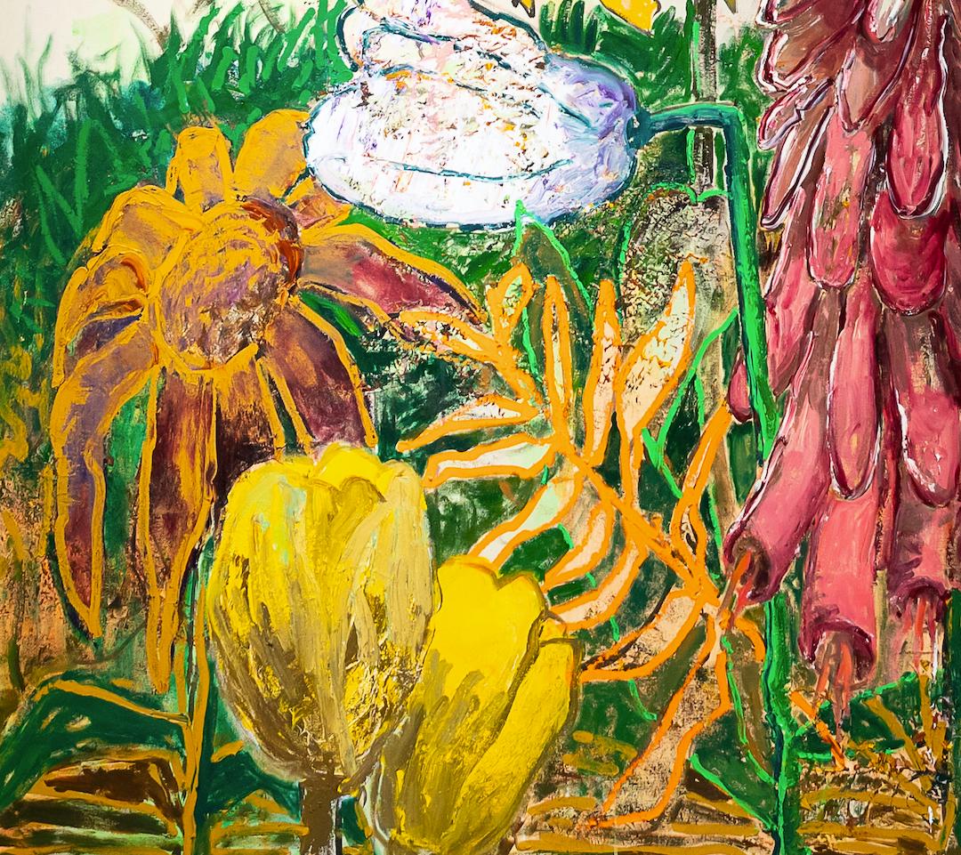 Leslie Bostrom, Redstart, Gemälde, Acryl und Öl auf Leinwand, 2018 im Angebot 1