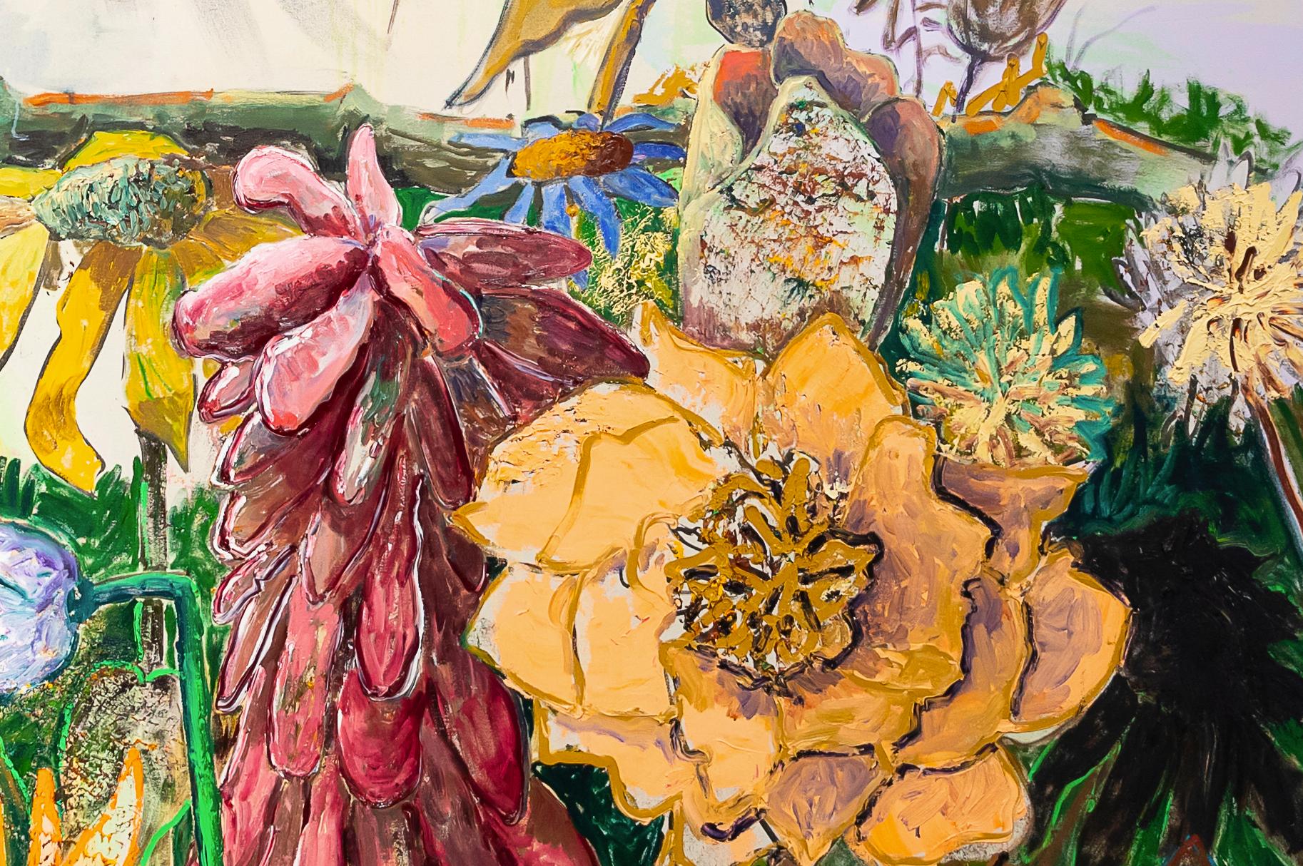 Leslie Bostrom, Redstart, Gemälde, Acryl und Öl auf Leinwand, 2018 im Angebot 3