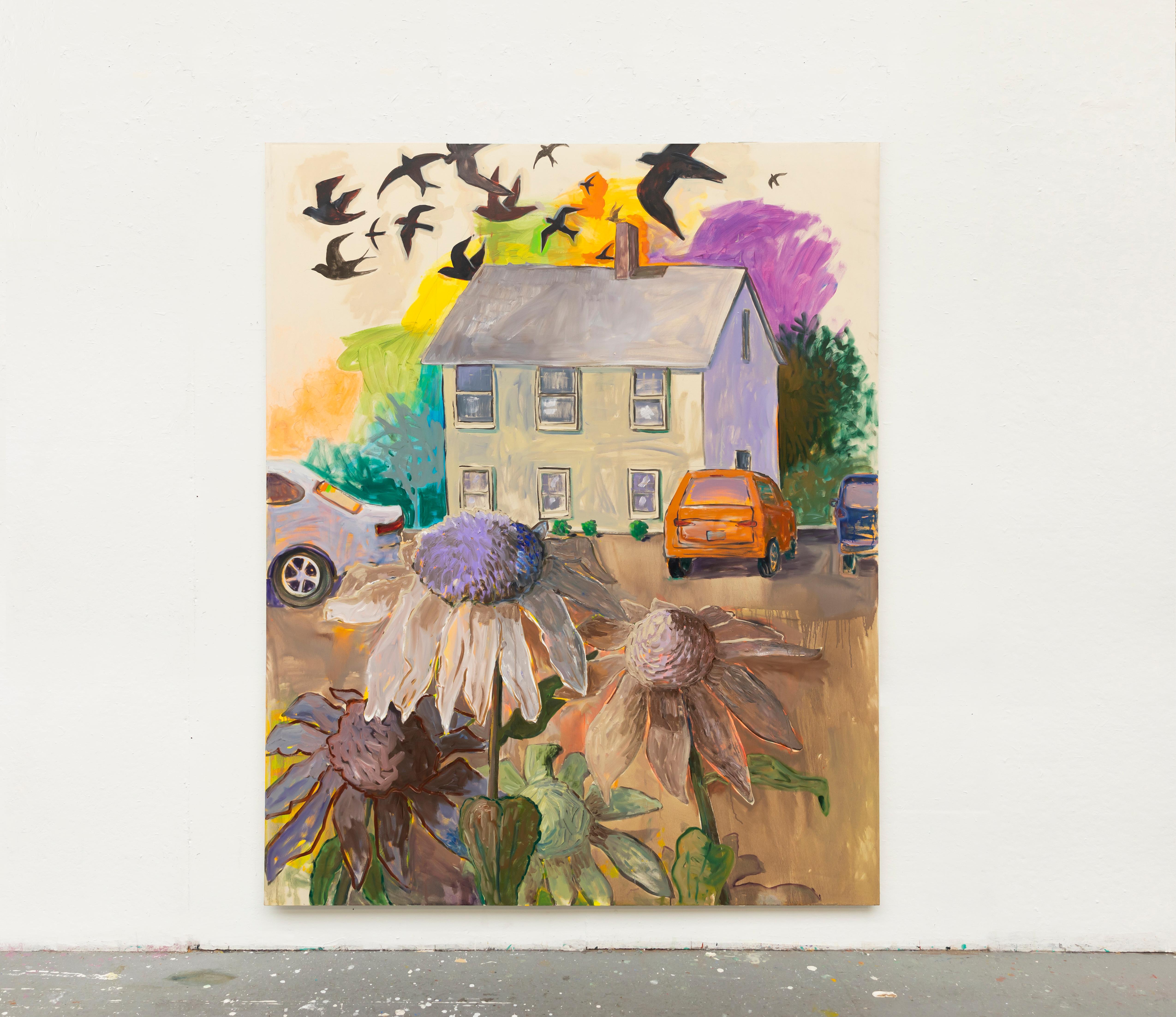 Leslie Bostrom, Quiet Afternoon, Öl auf Leinwand, 2018 im Angebot 2