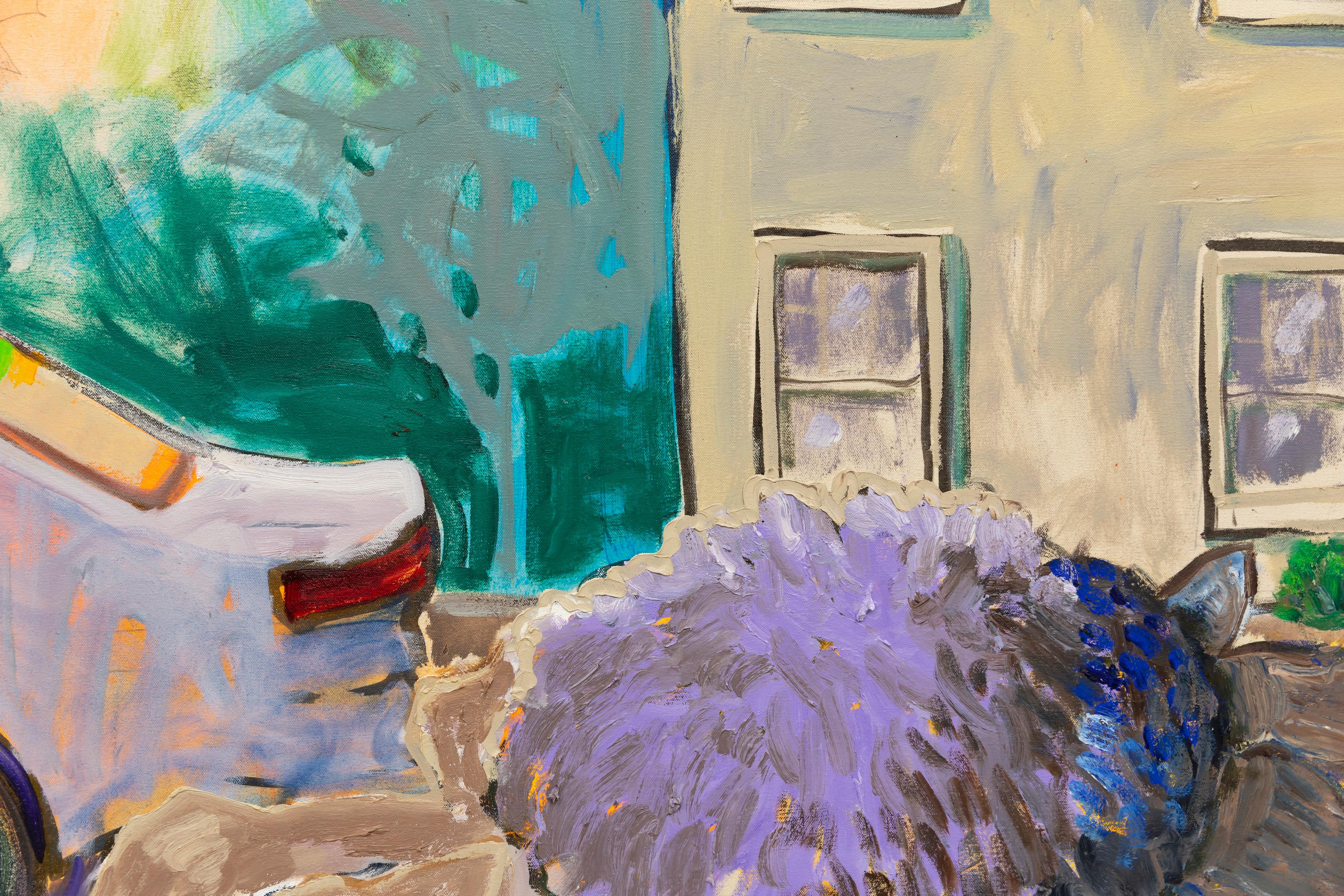 Leslie Bostrom, Quiet Afternoon, Öl auf Leinwand, 2018 im Angebot 4