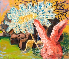 Leslie Bostrom, Red Rabbit, Oil on Canvas, 2013