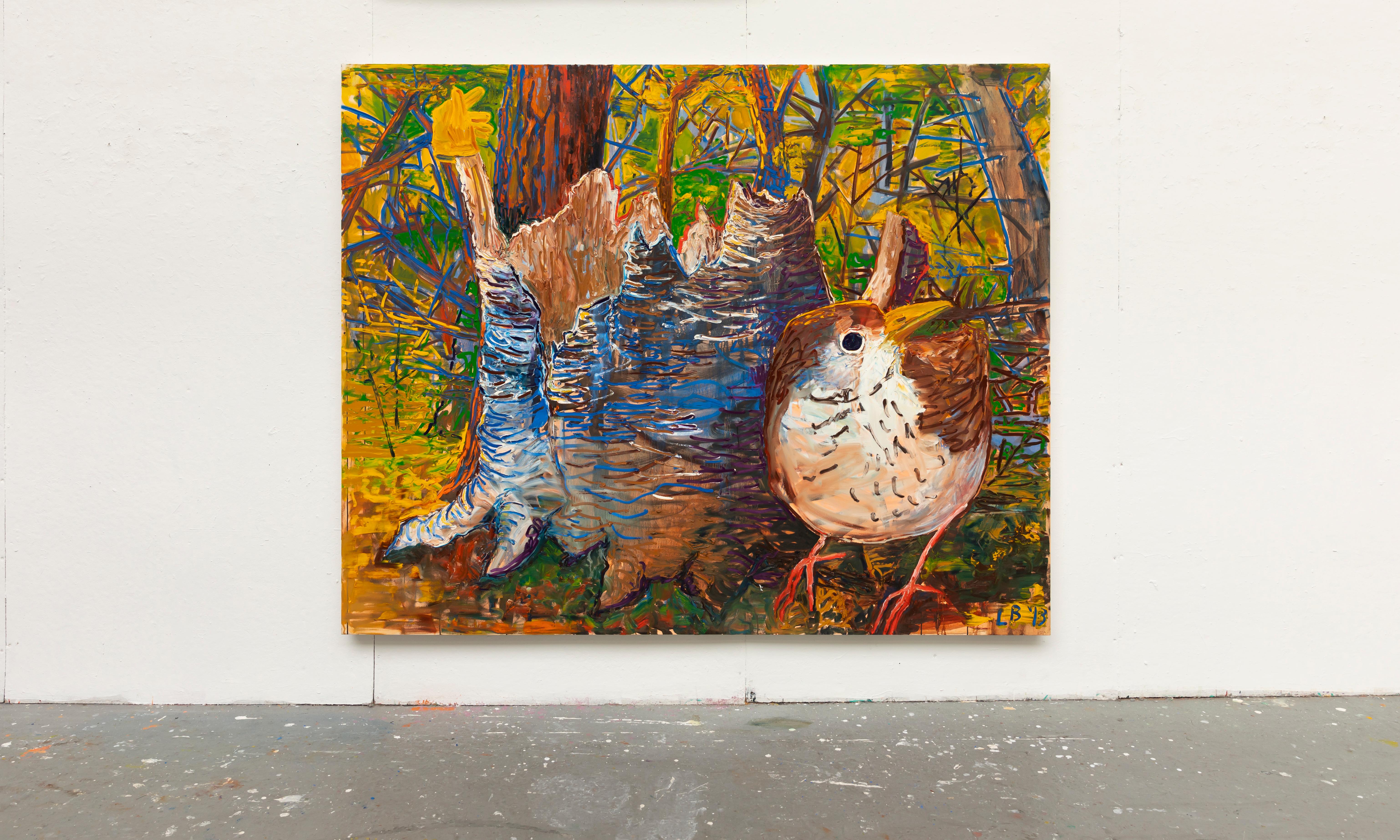 The Yellow Grove, huile sur toile, 2013 - Contemporain Painting par Leslie Bostrom