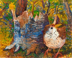 Leslie Bostrom, The Yellow Grove, Oil on Canvas, 2013