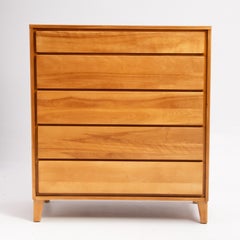 Leslie Diamond Conant Ball Five Drawer Birch Chest Dresser Modernmates