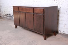 Leslie Diamond for Conant Ball Birch Sideboard or Bar Cabinet, Newly Refinished