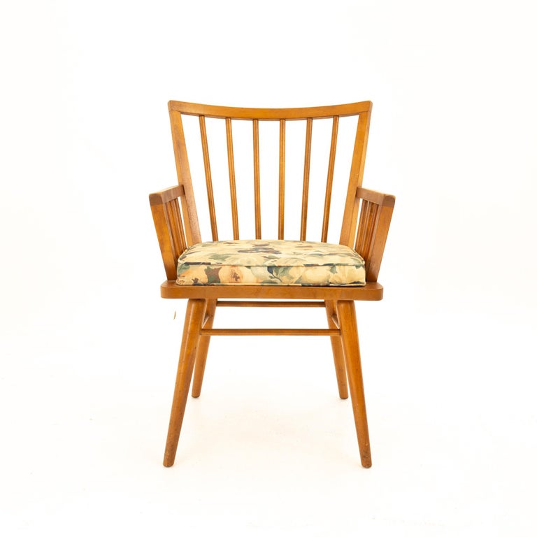 Leslie Diamond for Conant Ball Mid Century Dining Captains Chair For