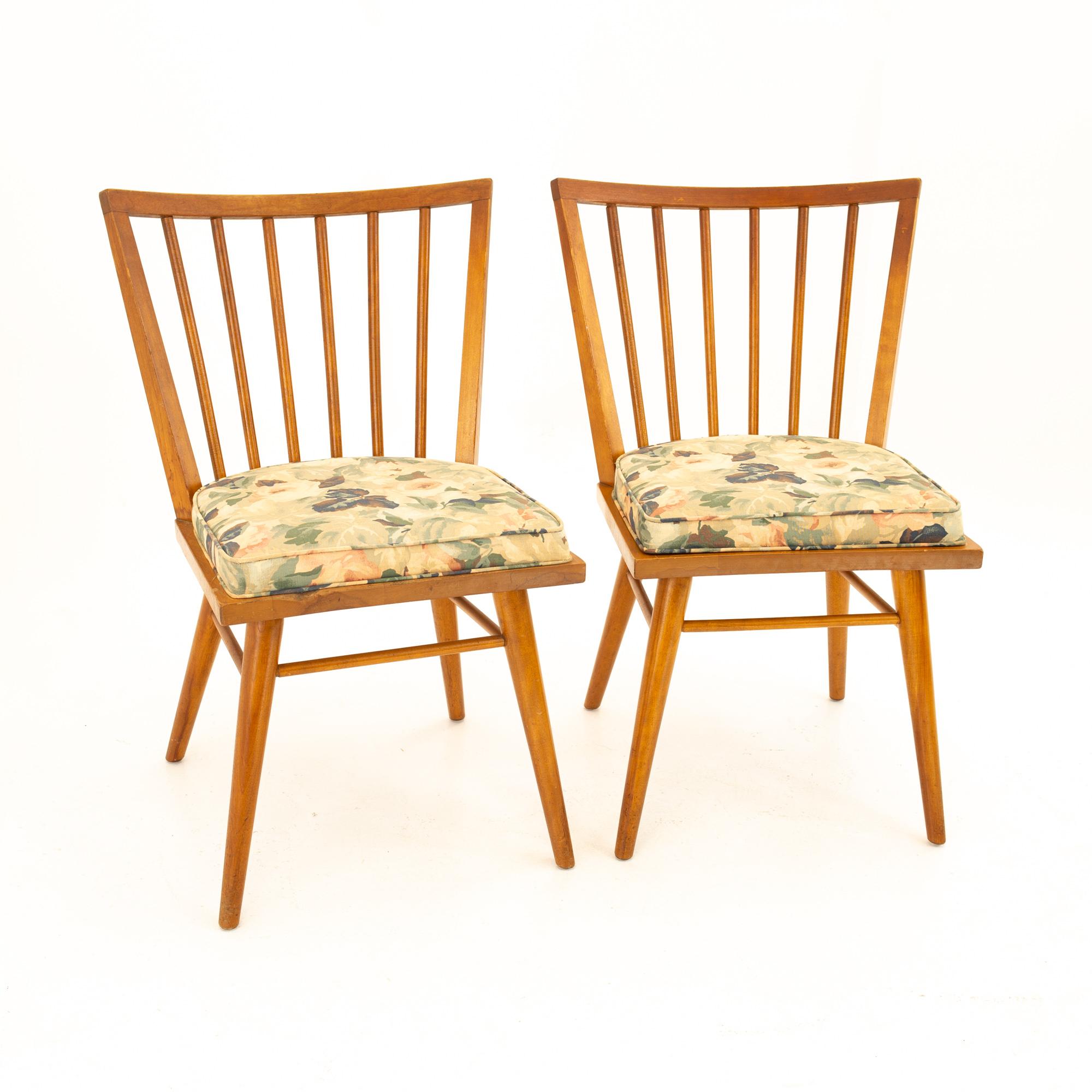 American Leslie Diamond for Conant Ball Mid Century Dining Side Chairs, Set of 6