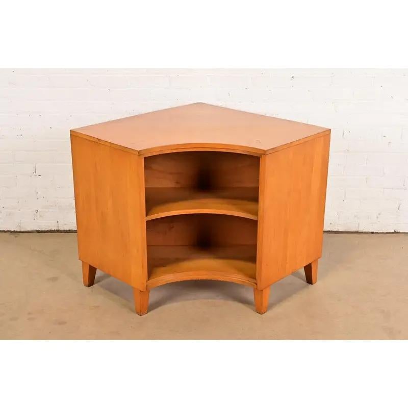 Mid-Century moderno Leslie Diamond per Conant Ball Libreria angolare moderna di metà secolo, anni '50 in vendita