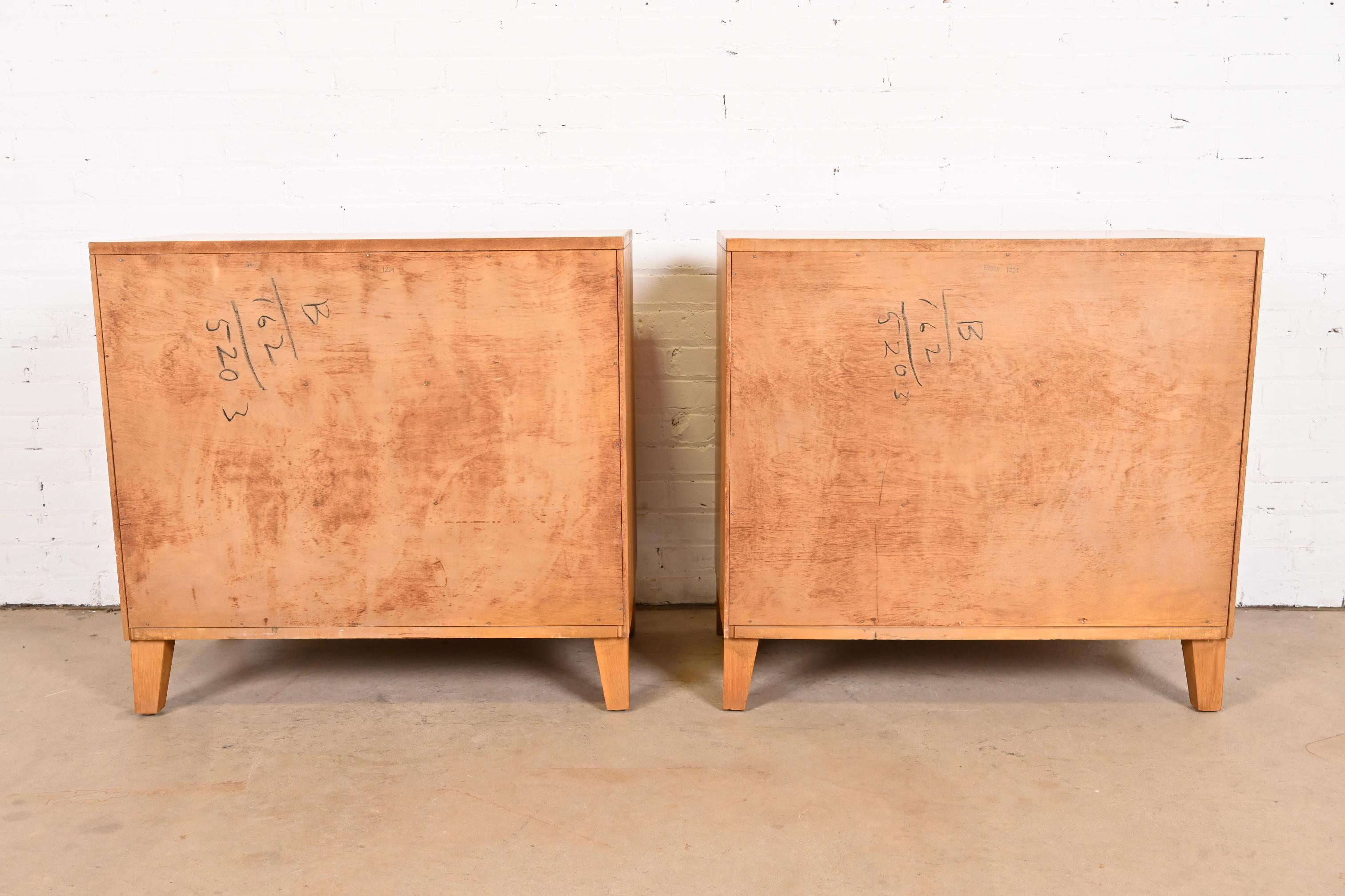 Leslie Diamond for Conant Ball Mid-Century Modern Solid Birch Bedside Chests 10